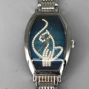 Baby Phat Women\'s Stainless Steel Watch Vintage Baby Phat by Kimora Lee Simons Black Rectangular  main image 4